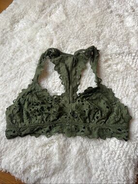Aerie Army Green Bralette Large
